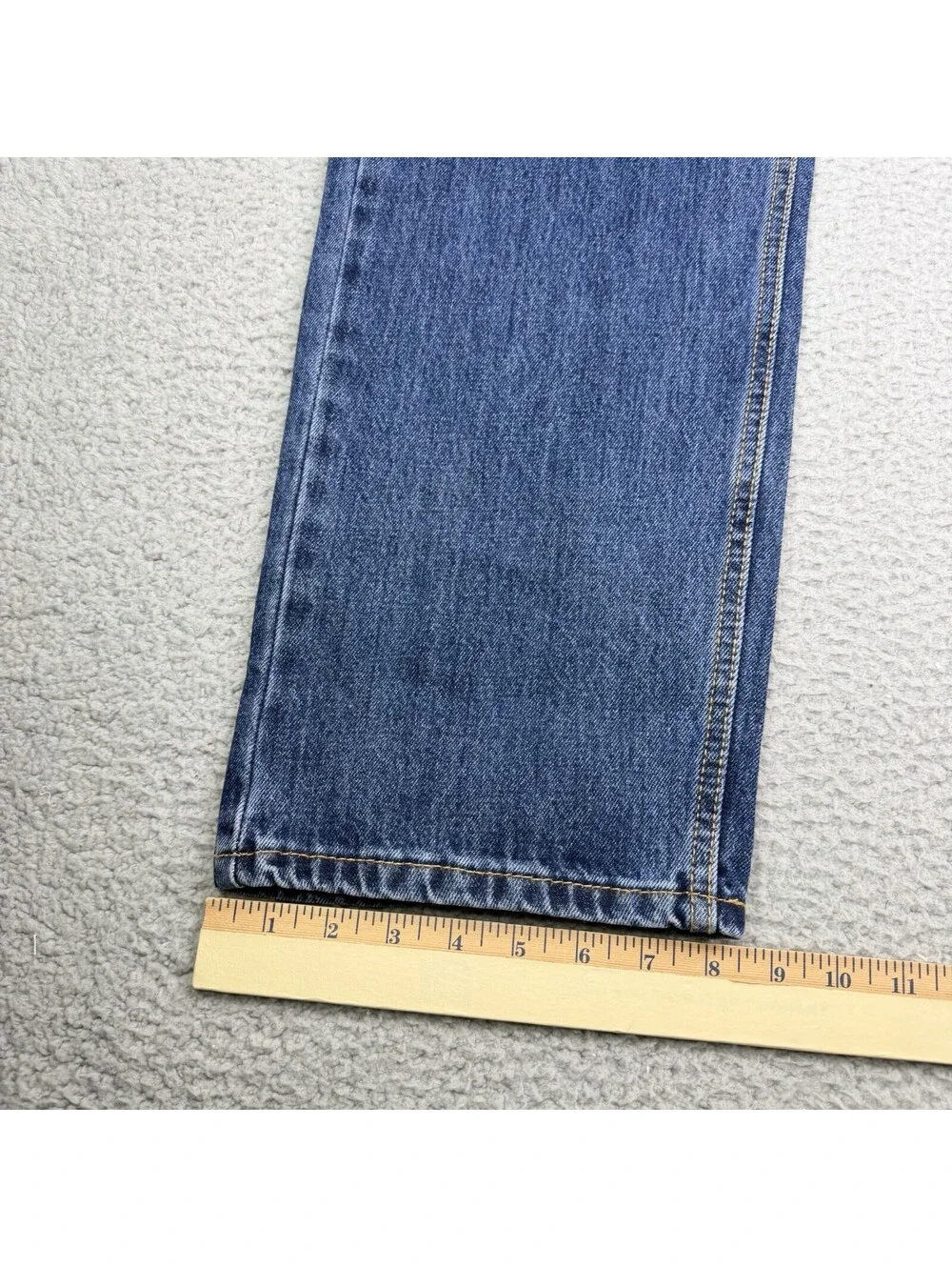 Levis 505 Blue Denim Jeans Men's 36x32 Regular Fit Straight Leg 100% Cotton NWT